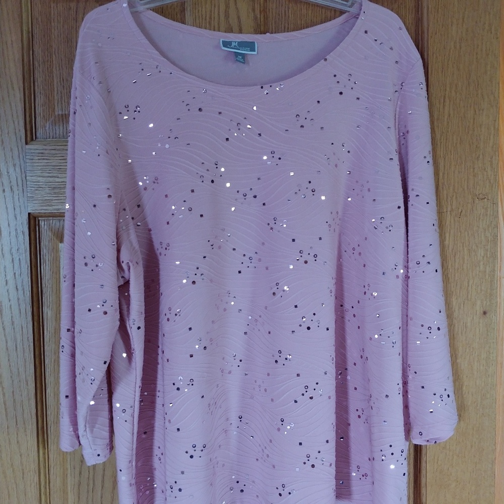 JM Collection sequined blouse